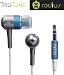 Radius RAHP01BL / RA-HP01BL / RA-HP01BL Tru-Tune Ultra-light Aluminum Earbuds W/ Noise Isolation, iPhone Compatible - Shuffle Blue (Designed in Japan)