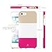 iPhone 5s girl case, Akna Perfection Series Slim PC + Flexible TPU[Hybrid Impact][Ultimate Slim] Protection Back Case for iPhone 5 5S - [Elegant Pink]