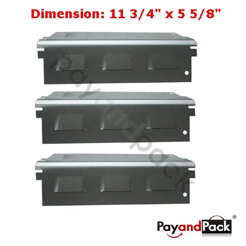 94631 3 pack Universal BBQ Gas Grill Replacement Stainless Steel Heat