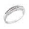 10K White Gold .12 ct. t.w. Diamond I Love You Ring