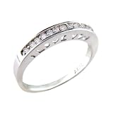 10K White Gold .12 ct. t.w. Diamond I Love You Ring