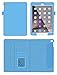 iPad Air 2 Case, Apple iPad Air 2 Leather Case, rooCASE Dual View Slim Fit Leather PU Folio Case with Smart Cover Auto Sleep / Wake Feature for Apple iPad Air 2 (iPad 6) 2014 Model, Blue