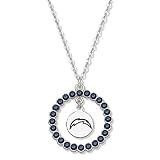 NFL San Diego Chargers Necklace W/ Blue Crystal Wreath