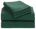 Third Party New : Pike Street Solid Flannel Queen Sheet Set, Forest Green