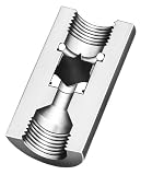 Plast-O-Matic FC Series PVC Flow Control Valve, For Ultra-Pure and Corrosive Liquids, 2 gpm, 1/2