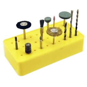 Rotary Tool 30 Slot Bit Holder Stand for 1/8" Bits:  Home Improvement