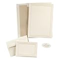Classic Borders Wedding Invitation and Response Card Kit - Pearl/ Ivory