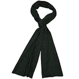 Black, Soft Tri-Blend Unisex Scarf Perfect for All Seasons-Mens and Womens Scarf-Other Colours Blue, grey, Coffee Brown