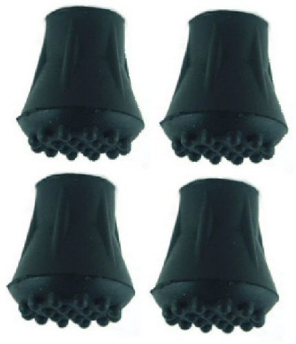 TM024 3/4 Rubber Walking Stick Ferrule - 4 Pack