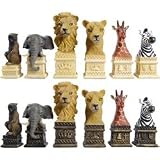 Large Wildlife Animal Chess Set Pieces