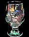 Chilies & Kokopelli Design - Hand Painted - High Ball - All Purpose Glass - 10.5 oz.