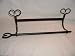 Wrought Iron Paper Towel Holder w Hearts 2 Part
