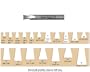 18-129, 1/4" Shank Dovetail Router Bit, 1/2" Cutter Diam., 13/16" Cutter Height, Cutter Angle 8�