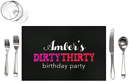 Dirty Thirty Birthday Placemats - Set of 12