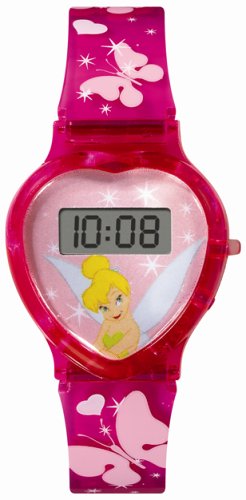 Disney Kids' MU1308DPT Tinker Bell Digital Watch with Bonus Hair Clips