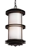 Burbank 1 light Pendant, 17 &acute; x8 &acute; , CLAY BRONZE - B001UAE7GC
