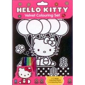 Hello Kitty: Velvet Colouring Set