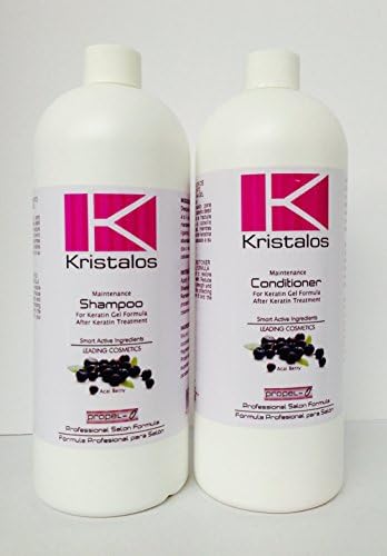 Kristalos Maintenance Shampoo 32 Oz and Maintenance Conditioner 32 Oz (After Keratin Treatment)