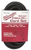 Tools : Milwaukee 48-76-5025 Quik-Lok 25-Foot 2 Wire Double Insulated Cord