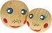 2x Puppenkopf aus Holz ME 36189