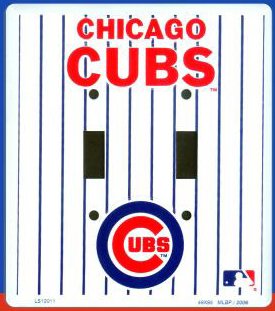 Chicago Cubs Double Plate Light Switch Cover