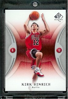 2006 07 SP Authentic Kirk Hinrich Chicago Bulls Basketball Card #12 - Mint Condition - In Protective Display Case !!