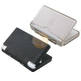 Clear Glitter Hard Crystal Case + Black Soft Protective Silicone Skin case for Nintendo DS Lite NDSL