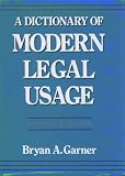 Books : A Dictionary of Modern Legal Usage