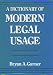 A Dictionary of Modern Legal Usage