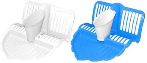 Standa Plastic Dish drainer With Tray And Removable Utensil Holder - Blue or White