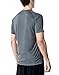 CLSL TM-MTS03-DGR_Large j-ALX Tesla Men's Lightweight HyperDri Cool T Shirt Sports Running Short Sleeve Athletic Top MTS03
