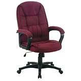 Chenille Executive Chair - Wine