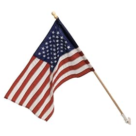 30X50 US Nylon flag with sewn stripes and embroidered stars with 5