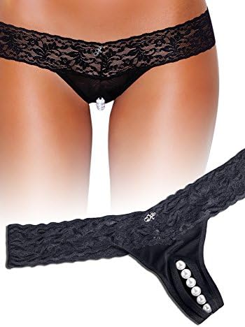 Clitoral stimulating thong with beads