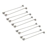 uxcell 窓フック アイホルダー ラッチロックホルダー ねじマウント 10個