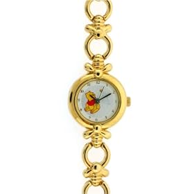 Disney Winnie The Pooh Women's Gold-Tone Mickey Link Watch MU0121,Special