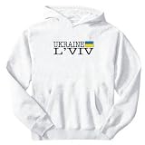 Sweatshirt White Elegant Flag  L'viv  Ukraine City