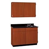 Stevens Industries 2-Door Wall Unit and 2-Door/1-Drawer Sink Base Unit (42