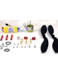 Hobbymate airplane power combo for park flyer slow flyer include HB2827 motor esc props connectors