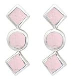 Kit Heath Sterling Silver 30T6Ps Ladies Pink Shell Stud Earring