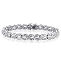 Sterling Silver 1.00 Carat Diamond Tennis-Bracelets 7.5