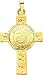 14K Gold Cross Marine Corps Insignia Pendant