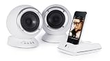 Roth Audio RCP2W 2.0 Desktop Speaker System with USB and Wireless Dock - White