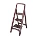 Cosco Rockford 11255MGY1 Wood Step Stool, 3-Step, Mahogany