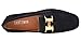 Fulinken Mens Leather Slip-on Casual Buckle Loafer Driving Mens Car Shoes Moc Shoes (12 D(M) US, Black-gold H)