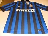 Team Inter Milan 2011/12 Soccer Home Jersey Short Sleeves Italian Series A M - Men's College T-Shirts