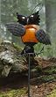 Owl Decorative Solar Gazing Globe Metal Statuary