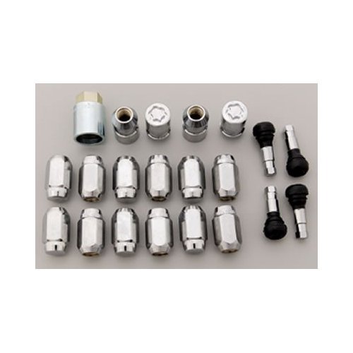 McGard 84654: Lug Nuts, Conical Seat, 12mm x 1.25 RH, Closed End, Standard/Locking, Chrome Plated Steel, Set of 24