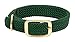 Mendota Pet Double Braid Dog Collar, Hunter Green, 9/16 x 14-Inch