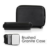 CaseCrown Brushed Granite Hard Cover Case (Black) for Garmin Nuvi 1450 5-Inch Portable GPS Navigator